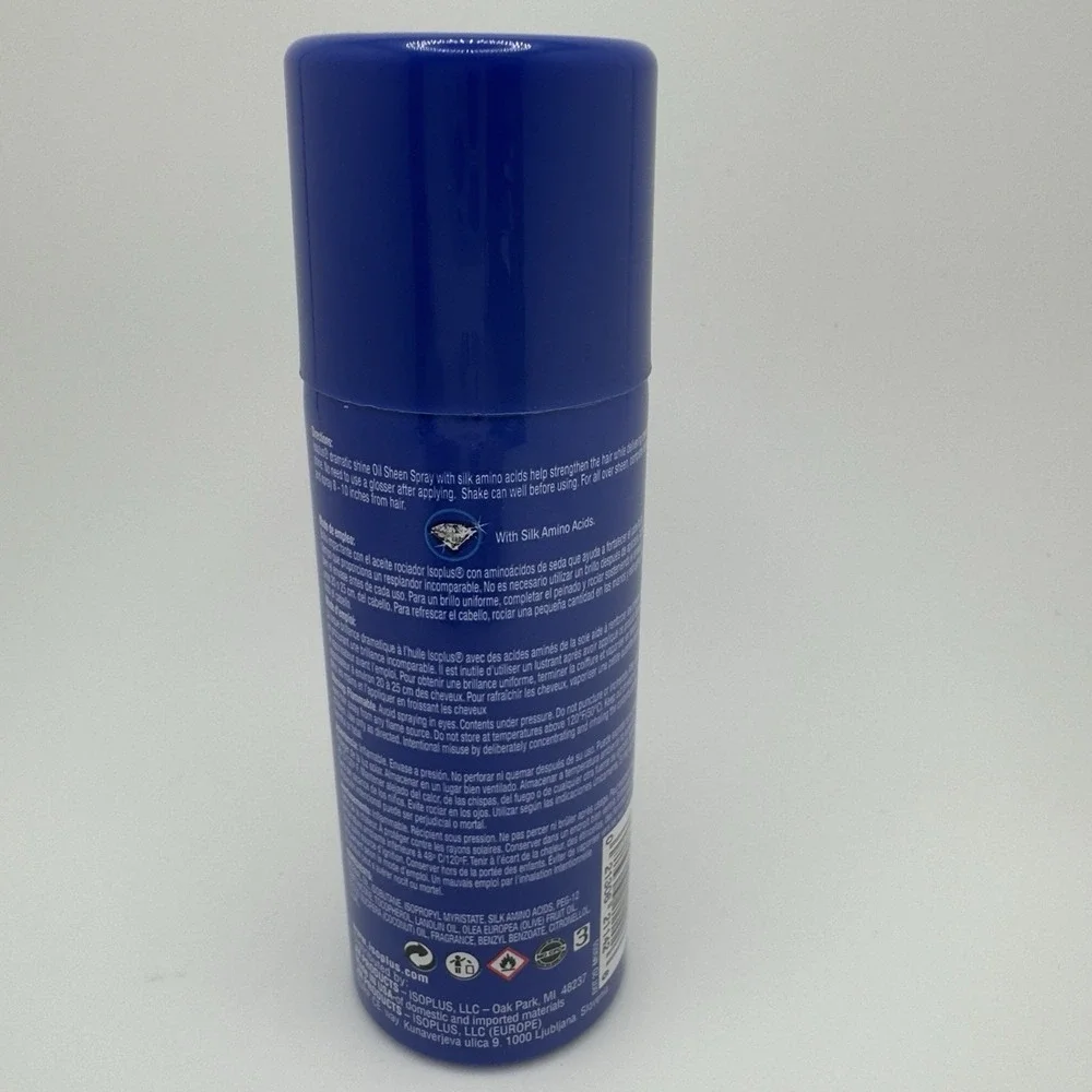 Isoplus Oil Sheen Protective Hair Spray Dramatic 2oz.